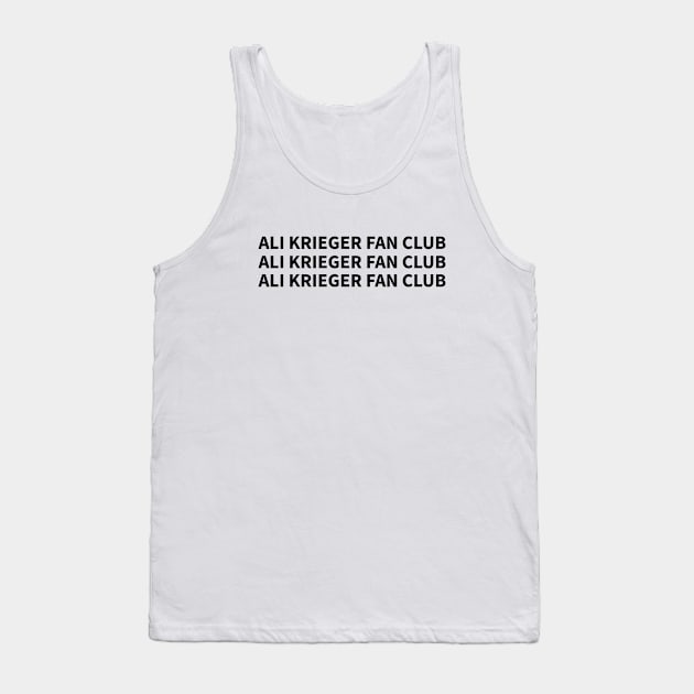 ali krieger fan club Tank Top by Rayyan Hausawi